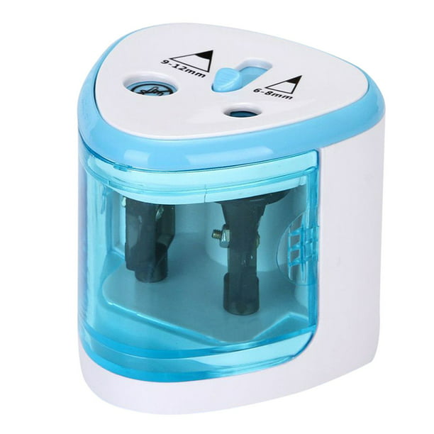 Automatic Electric Battery Operated Desktop Pencil Sharpener Double Holes